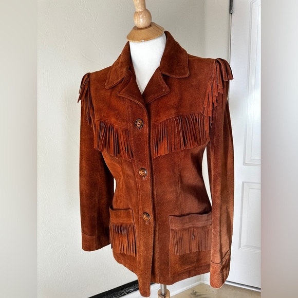 hideaway Jackets & Blazers - Vintage 70s Hideaway Suede Fringe Jacket – Boho Western Cowgirl Vibes